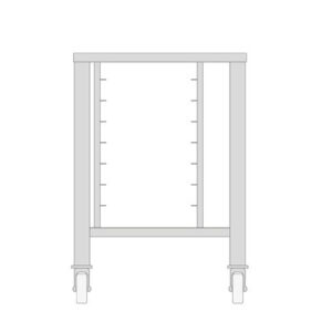Stôl s kolieskami pre konvektomat 5X 2/3 GN