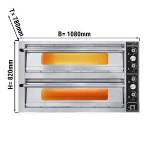 Pizza pec 4+4x 34 cm