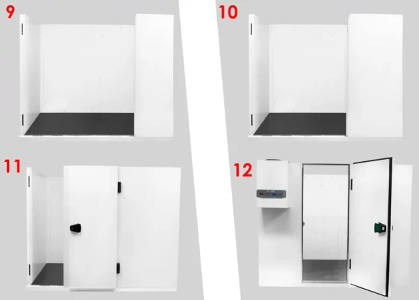Chladiareň - 1,8 x 1,5 m - výška: 2,01 m - 4,06 m3 - vrátane nástennej chladiacej jednotky PLUS - Image 3