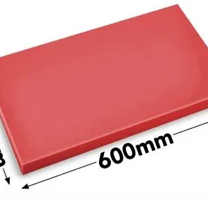 Doska na krájanie - 40 x 60 cm - Hrúbka 2 cm - červená