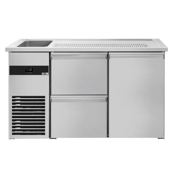 Pivný pult - Barový pult 1,55 x 0,7 m - 1 dvierka s 2 zásuvkami 1/2 - Image 2