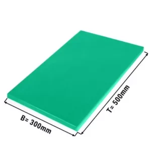 Doska na krájanie - 30 x 50 cm - Hrúbka 2 cm - zelená