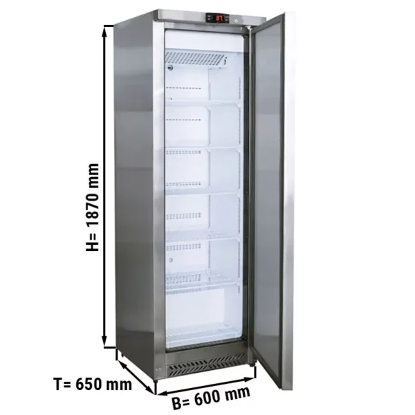 Mraznička vyrobená z nehrdzavejúcej ocele - 400 litrov - s 1 dverami