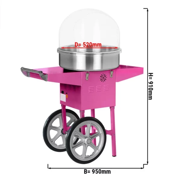 Stroj na cukrovú vatu Ø 520 mm - vrátane krytu - Image 2