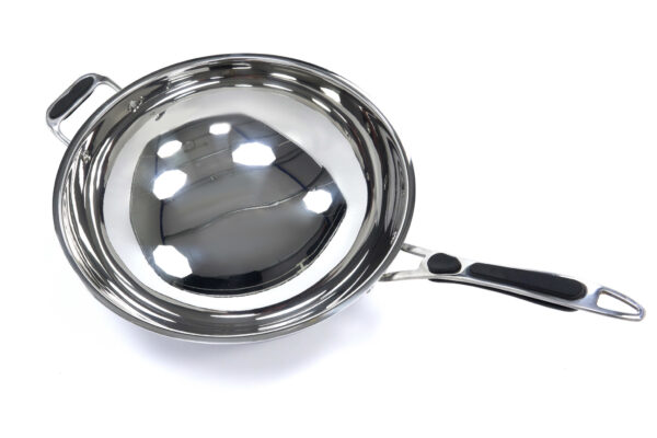 Nerezová WOK panvica – Ø360 mm | Maxima 09371060 - Image 2