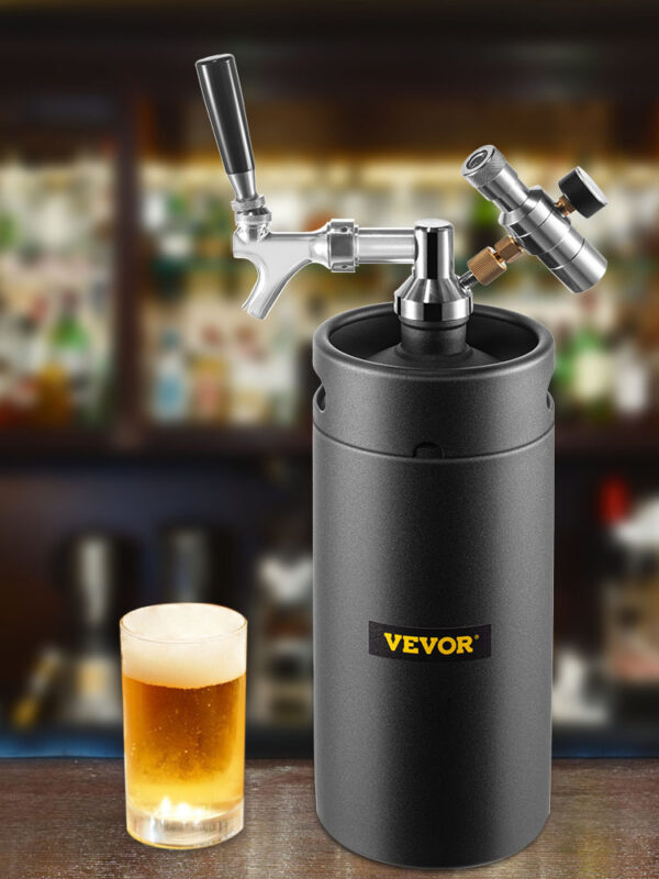 Výčapné zariadenie na pivo s tlakomerom  4l čierne