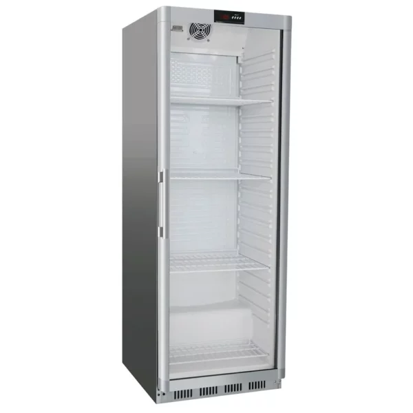 Chladnička - 400 litrov - s 1 sklenenými dvierkami