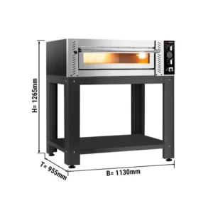 Elektrická pec na pizzu- pizza pec 4x 34 cm + stojan