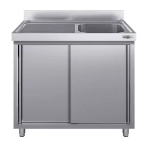 Nerezová drezová skrinka ECO - 1400x600mm - 1 umývadlo pravé - Š500xH400xV250mm