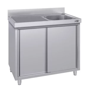 Nerezová drezová skrinka ECO - 1000x700mm - 1 umývadlo pravé - Š400xH500xV250mm