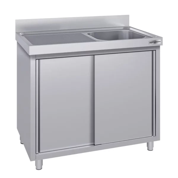 Nerezová drezová skrinka ECO - 1200x600mm - 1 umývadlo pravé - Š500xH400xV250mm - Image 3