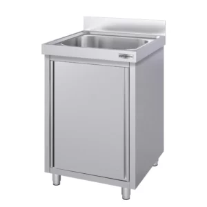 Nerezová drezová skrinka ECO - 600x700mm - 1 umývadlo - Š400xH400xV250mm