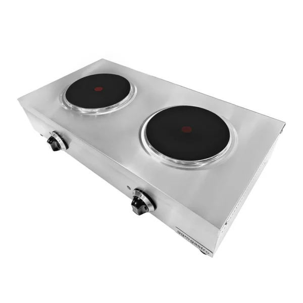 Elektrický sporák -elektrický varič - s 2 platničkami - 5,2 kW - Image 4