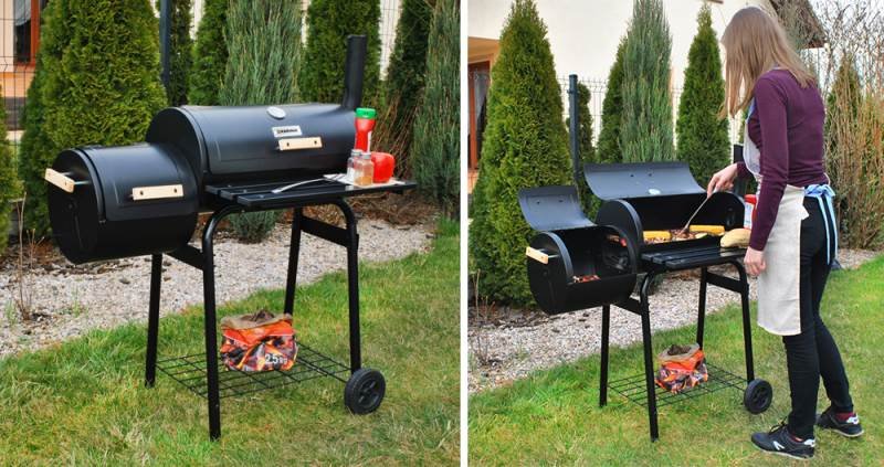 Kaminer 5165 Záhradný gril s udiarňou – Obrázok 6