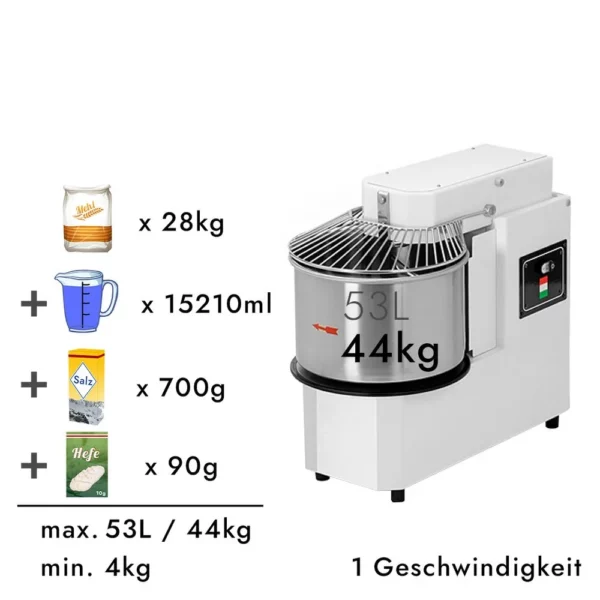 Miesič na cesto 53 litrov / 44 kg - 400 Volt /stroj na miesenie cesta -výklopné - Image 6