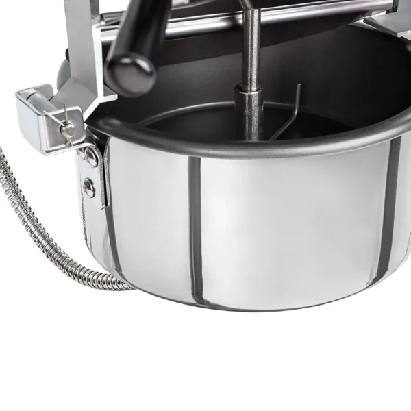 Stroj na popcorn s vozíkom-5 kg/h -čierny - Image 2