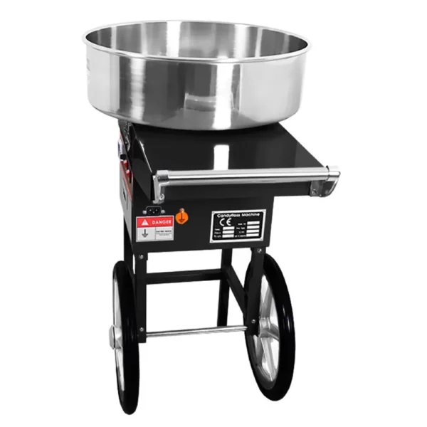 Stroj na cukrovú vatu 52cm -vrátane krytu- čierny - Image 4