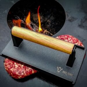 Liatinové tažítko na mäso BBQ-Toro s drevenou rukoväťou