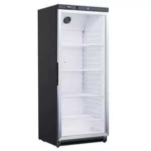 Chladnička - 600 l - čierna - so sklenenými dvierkami 09405032