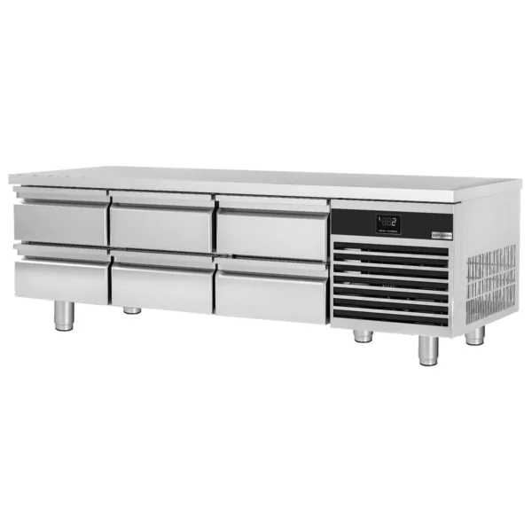 Mraziaci stôl 2000 mm - 210 litrov - 6 zásuviek