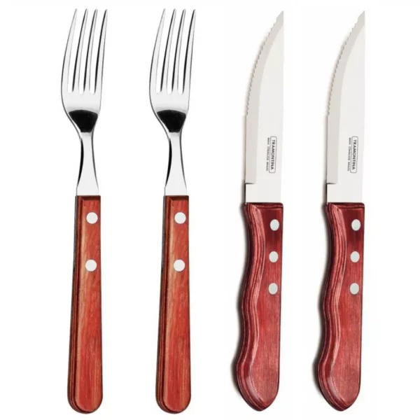 Sada príborov Churrasco Jumbo na steak – 4 ks | Tramontina 29899162