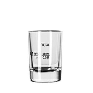 Pohár Gladky, 0,050 l - 0,02 - 0,04 l