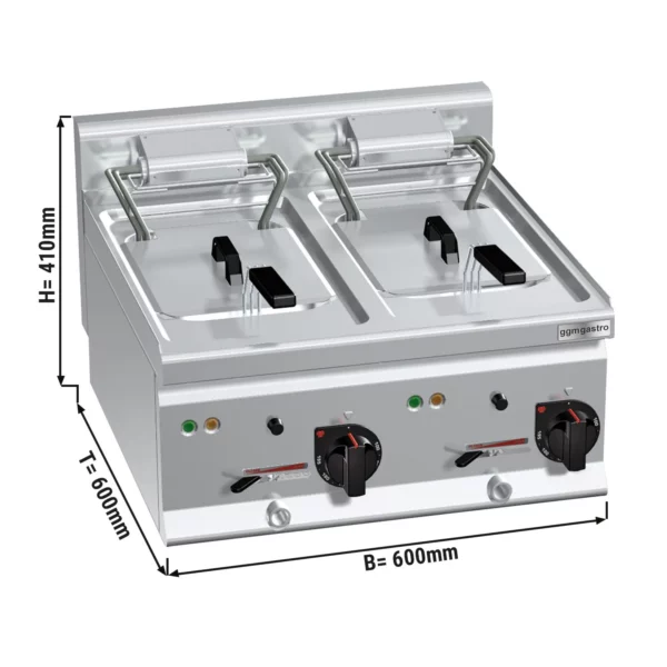 Elektrická fritéza 10+10L (18 kW)