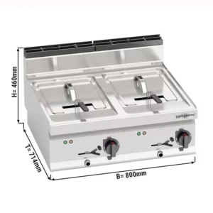 Elektrická fritéza 10+10L (18 kW)