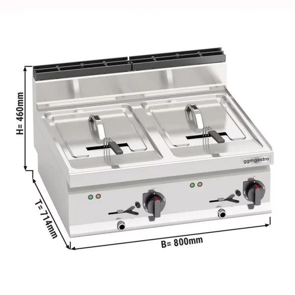 Elektrická fritéza 10+10L (18 kW)