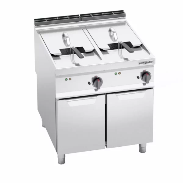 Elektrická dvojitá fritéza - 22+22 litrov - 44 kW