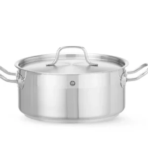 Hrniec nízky s pokrievkou Ø 240 mm 4,8 l | Hendi 830406