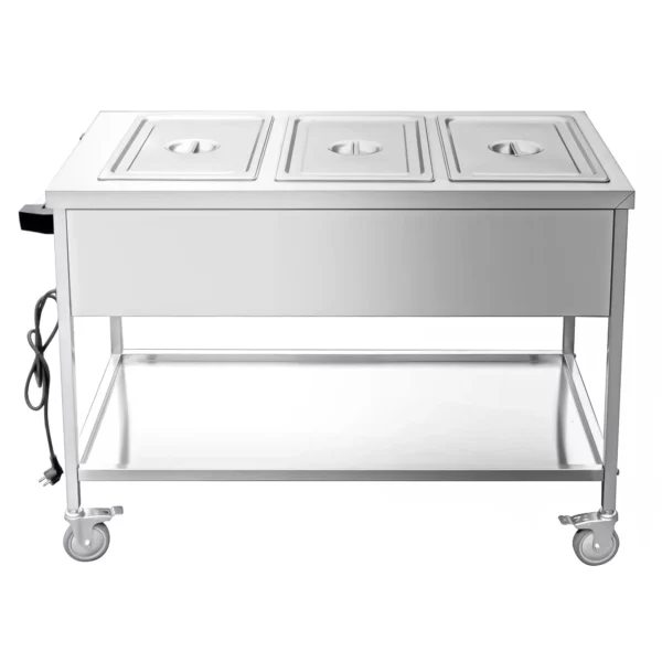Bain-Marie termo vozík - 3x GN 1/1 - teplota sa dá regulovať samostatne - Image 4