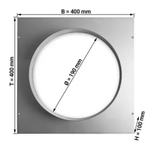 Redukcia 400x400 - Ø 190 mm