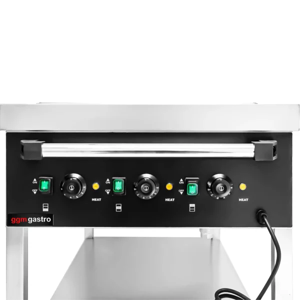 Bain-Marie termo vozík - 3x GN 1/1 - teplota sa dá regulovať samostatne - Image 2