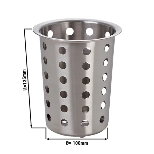 Držiak na príbory - perforovaný - výška: 13,5 cm