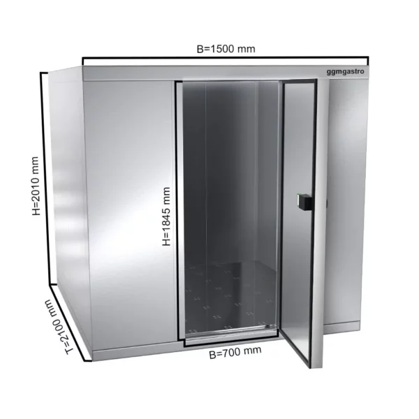Chladiaci box - 1,5 x 2,1 m - výška: 2,01 m - 4,8 m3