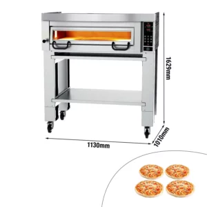 Elektrická pizza pec Power - 4x 34cm - Digital - vrátane digestora a základného rámu