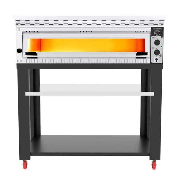 Elektrická pec na pizzu - 6x 34cm - manuálna - vrátane digestora a základného rámu - Image 3