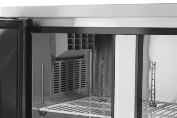 2-dverový chladiaci stôl Kitchen Line s bočným agregátom, séria 600, Arktic, Kitchen Line, 166L, 230V/300W, 1200x600x(H)886mm - Image 2