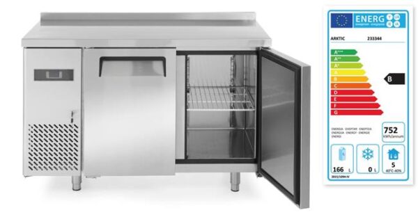2-dverový chladiaci stôl Kitchen Line s bočným agregátom, séria 600, Arktic, Kitchen Line, 166L, 230V/300W, 1200x600x(H)886mm - Image 5