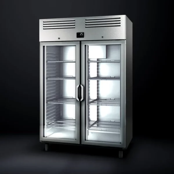Chladnička PREMIUM PLUS - GN 2/1 - 1240 litrov - s 2 sklenenými dverami - Image 2