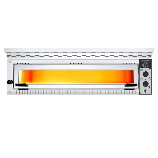 Elektrická pec na pizzu - 6x 34cm - manuálna - vrátane digestora a základného rámu - Image 4