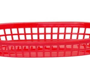 Košík na pečivo oválny, HENDI, Červená, 6 ks, 272x175x(H)38mm