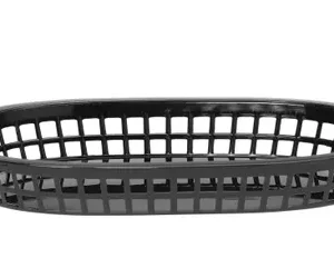 Košík na pečivo oválny, HENDI, Čierna, 6 ks, 272x175x(H)38mm