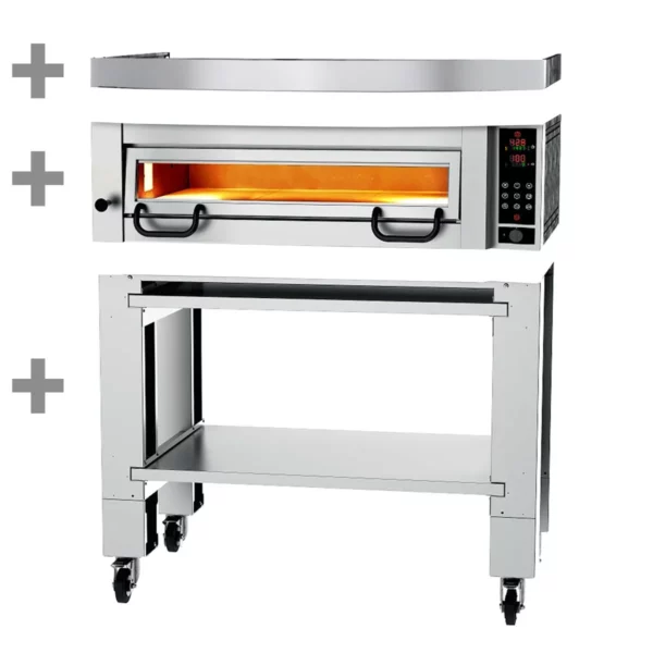 Elektrická pizza pec Power - 9x 34cm - Digital - vrátane digestora a základného rámu - Image 3