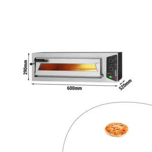 Elektrická pec na pizzu - 1x 35cm - manuálna