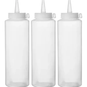 Dávkovač na studené omáčky - 3 kusy, HENDI, 0,2L, Priehľadná, 3 ks, ⌀50x(H)177mm