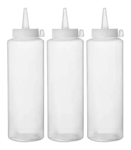 Dávkovač na studené omáčky - 3 kusy, HENDI, 0,2L, Priehľadná, 3 ks, ⌀50x(H)177mm