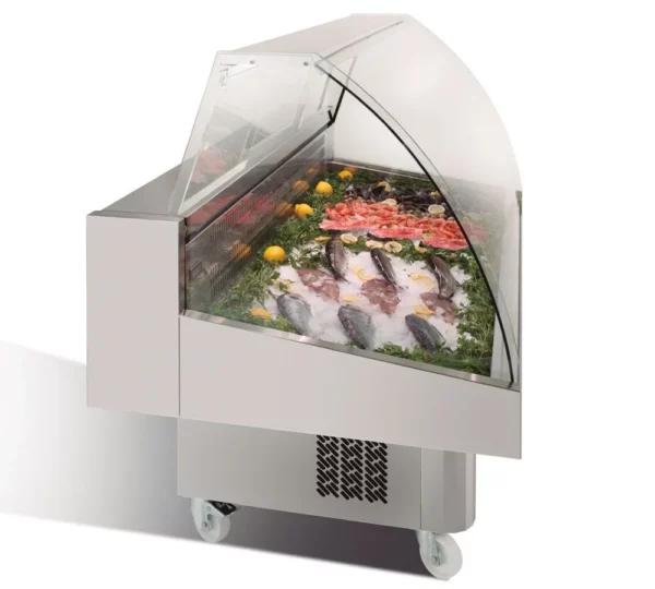 Chladiaci pult na ryby - 1640mm - s LED osvetlením - Image 2
