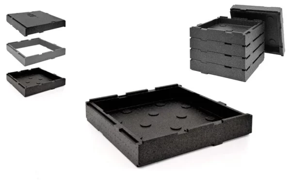 Základňa alebo veko Single Pizza System rozm. 410 x 410 x 85 mm | Termobox | Ohrievací box | Izolovaný box - Image 2